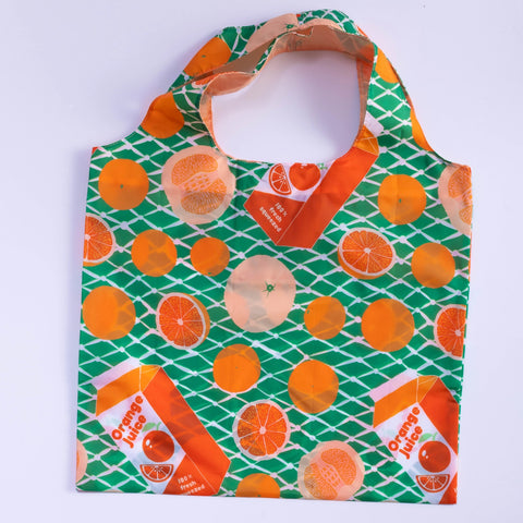 Yellow Owl Workshop Art Sack Shopping Bag - Oranges by Christine Schmidt