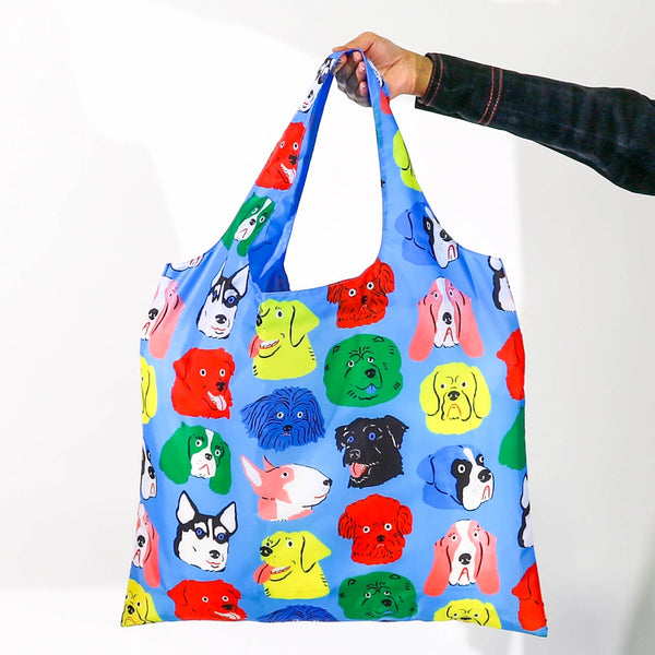 Yellow Owl Workshop Art Sack Shopping Bag - Dogs by Kristina Micotti