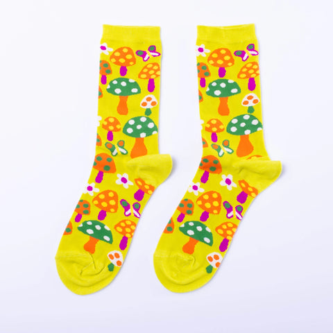 Yellow Owl Workshop Mushroom Socks - Small