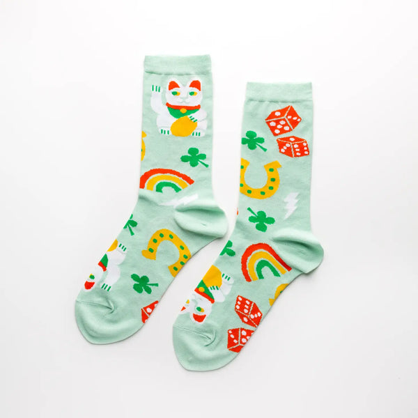 Yellow Owl Workshop Lucky Cat Socks - Small