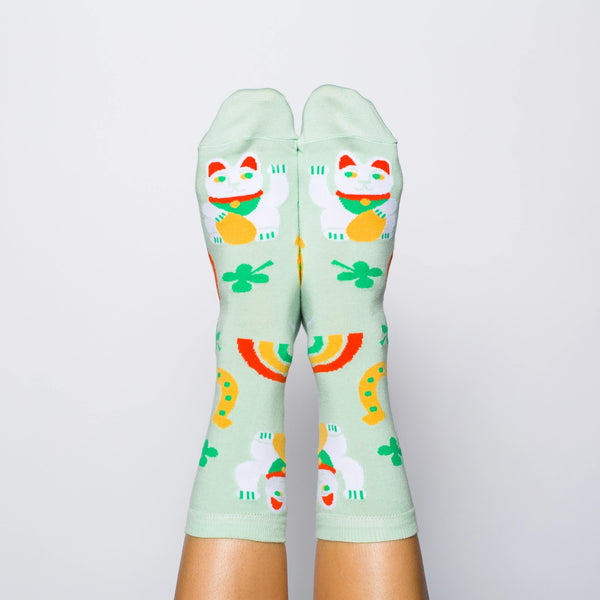 Yellow Owl Workshop Lucky Cat Socks - Small