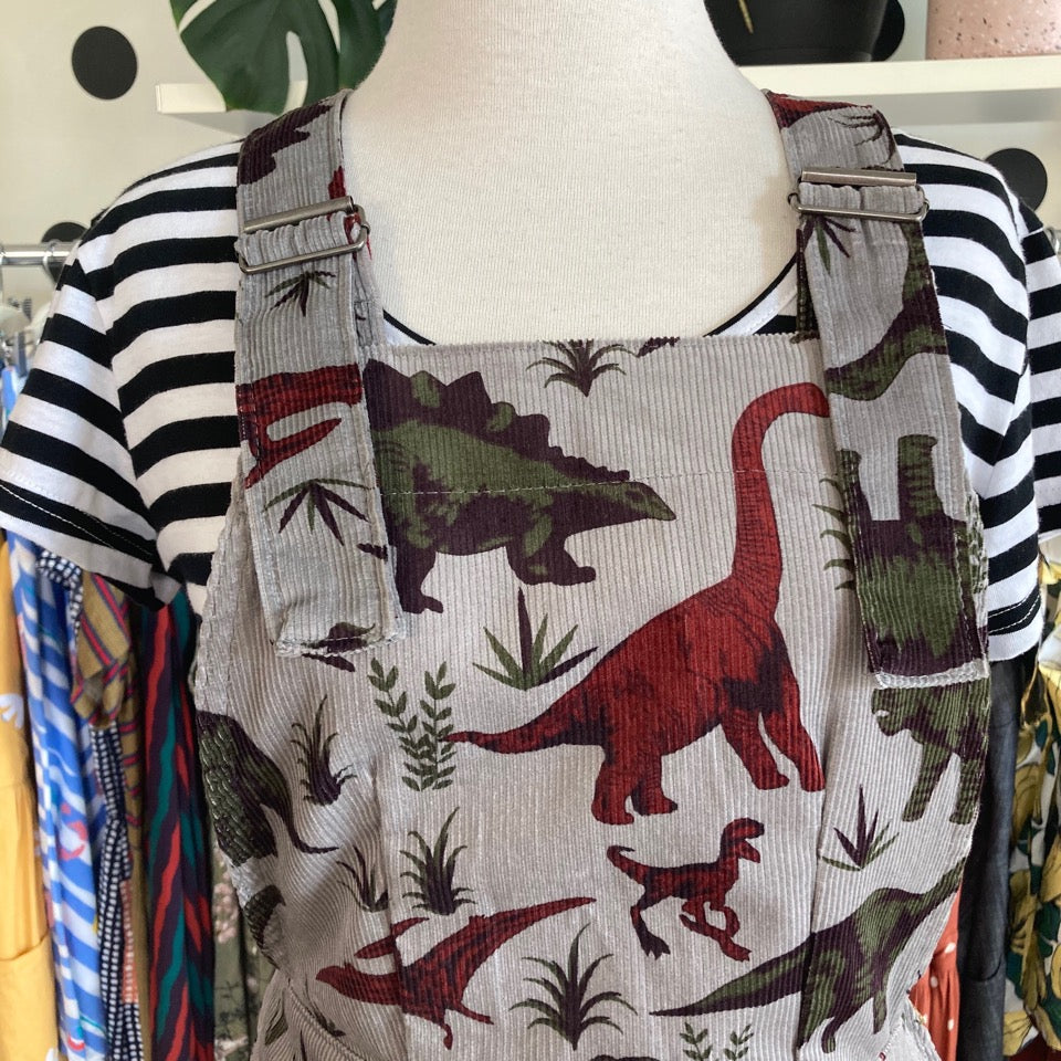 Dinosaur pinafore clearance