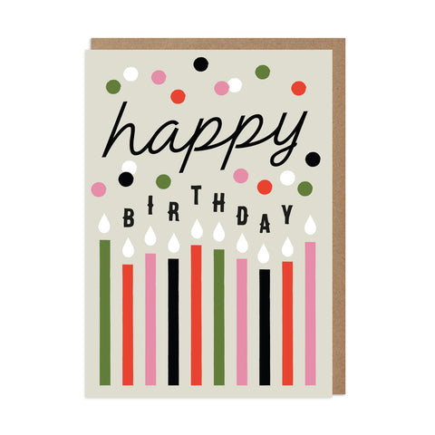 Betiobca Birthday Confetti and Candles Card