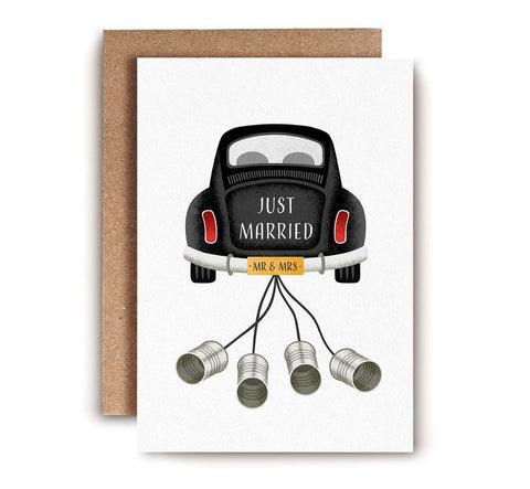 Folio Just Married Card
