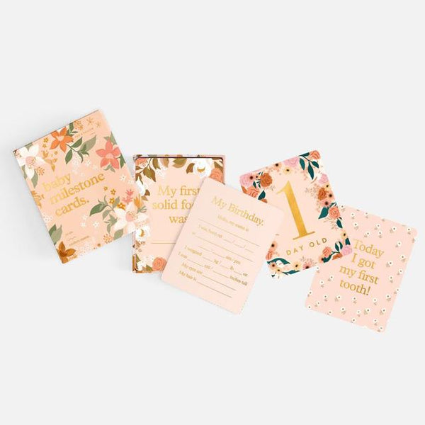 Fox & Fallow Baby Milestone Cards - Floral