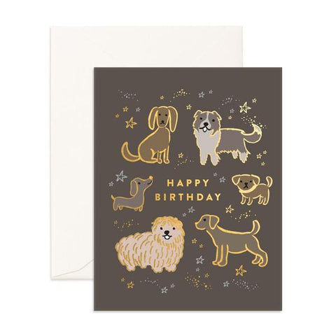 Fox & Fallow Happy Birthday Dogs Card