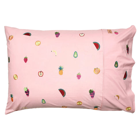 Kip & Co Eat Your Fruit Single Pillowcase