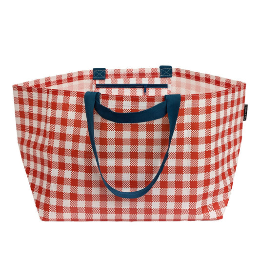 Project Ten Red Checkerboard Oversized Tote