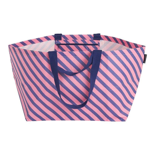 Project Ten Pink/Navy Stripe Oversized Tote