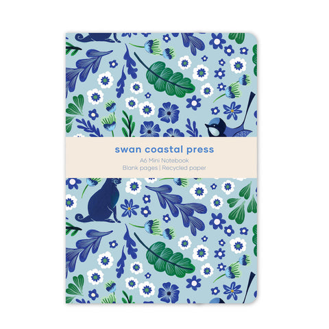 Swan Coastal Press Cat & Bird Mini Notebook