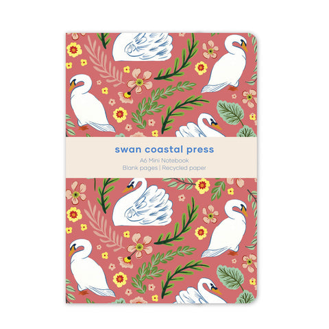 Swan Coastal Press Pink Swan Mini Notebook