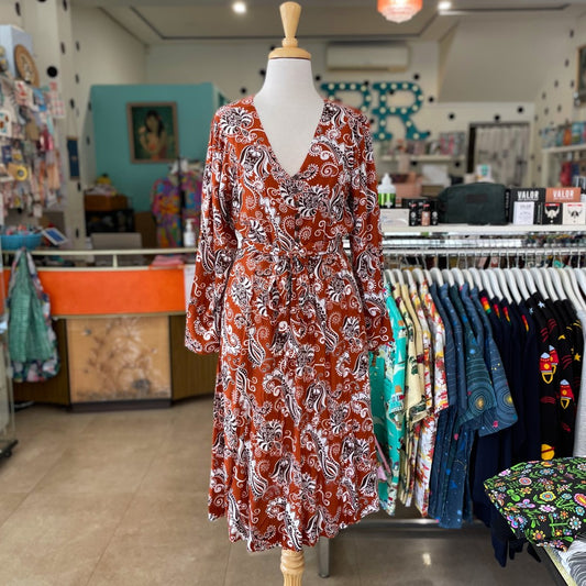 Totem Balk Terracotta Dress