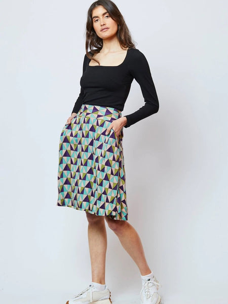 Totem Sereia Skirt Dream Blue - ethical brazilian fashion - summer skirt - buy online - Perth Australia