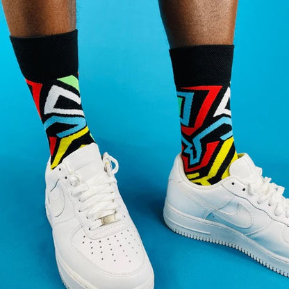 Afropop High Life Socks - Green/Yellow/Red/Blue