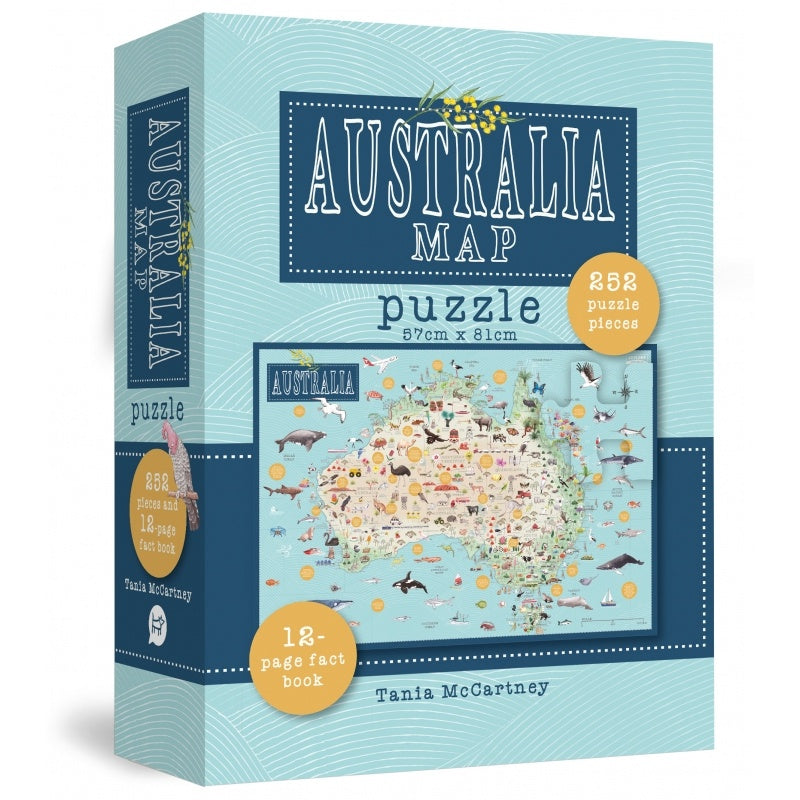 Australia Map Jigsaw Puzzle by Tania McCartney