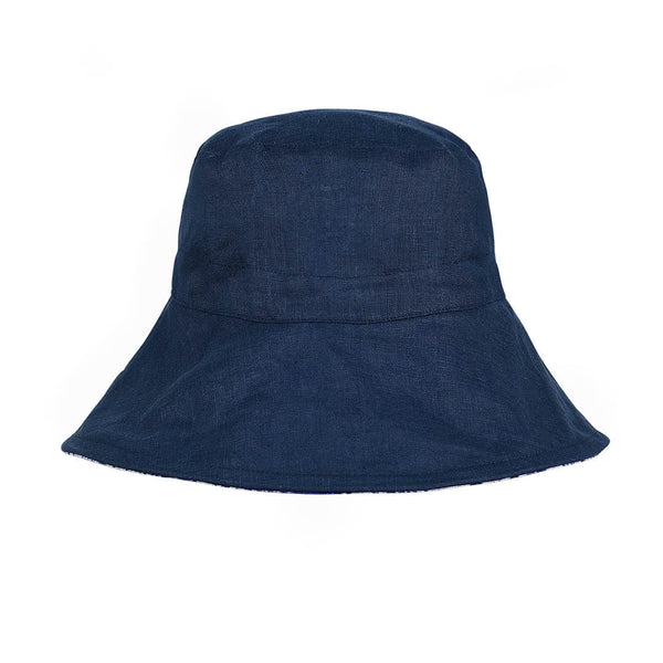 Bedhead Vacationer Reversible Adult Sun Hat - Shibori / Indigo