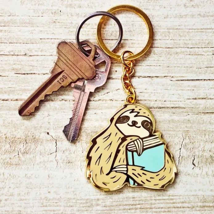 Boygirlparty Book Sloth Keychain