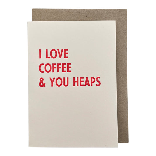 Bright Press I Love Coffee Card