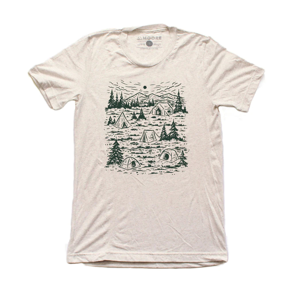 Moore Collection Campground Oatmeal Tee