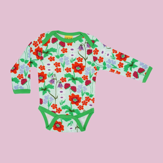 Duns Bay Green Long Sleeve Bodysuit