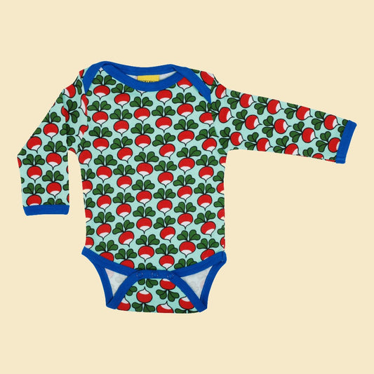Duns Radish Long Sleeve Bodysuit - Beach Glass