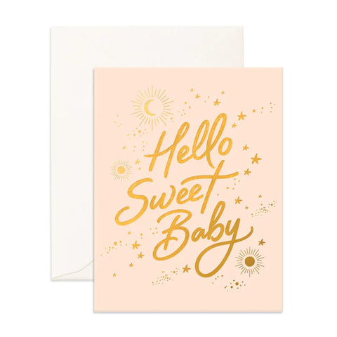 Fox & Fallow Hello Sweet Baby Card