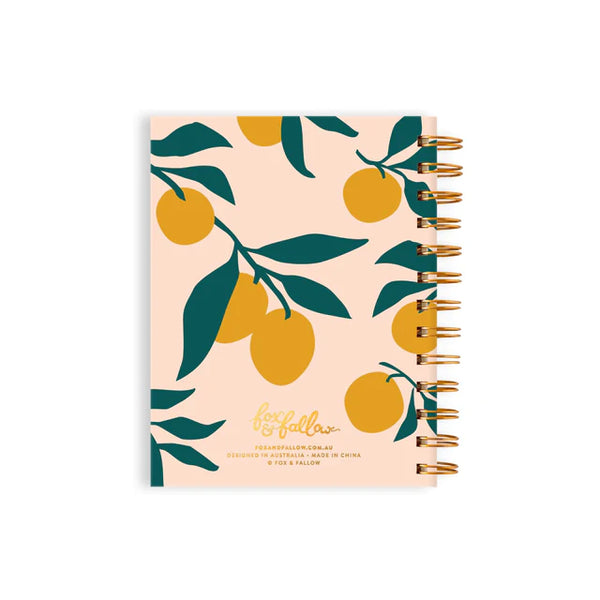 Fox & Fallow Lemons Mini Spiral Notebook