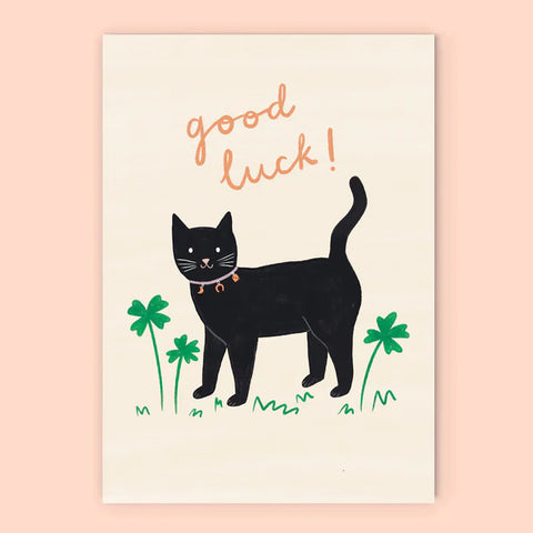 Lauren Sissons Good Luck Cat Card