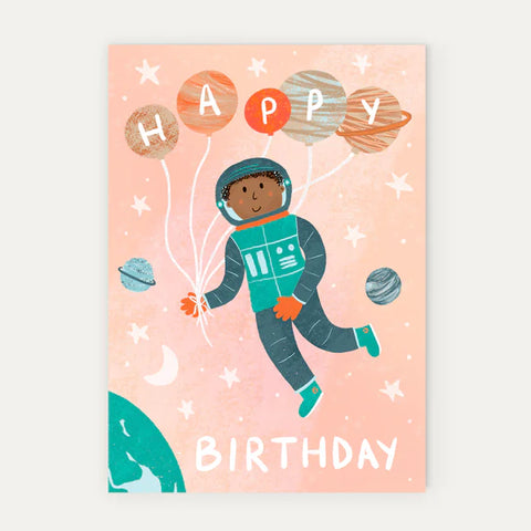 Lauren Sissons Happy Birthday Astronaut Card