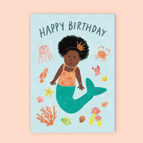 Lauren Sissons Happy Birthday Mermaid Card