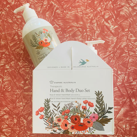 Empire Therapeutic Rose and Vetiver Hand Care Duo