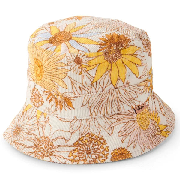 Kip & Co Sunflower Happy Corduroy Bucket Hat