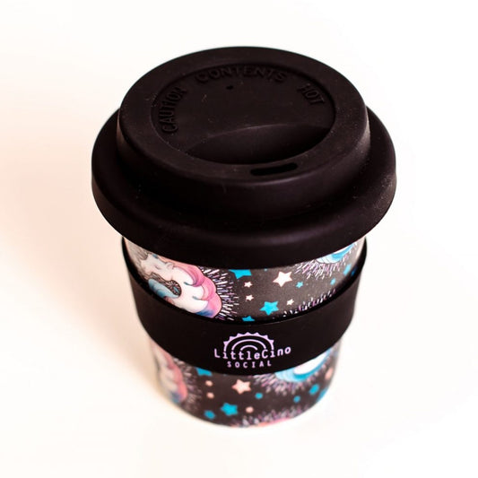 Little Cino Social Unicorn Babycino Cup - Black