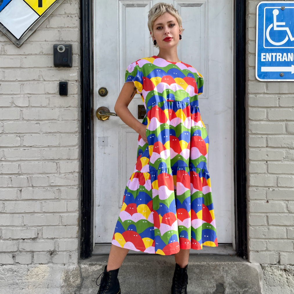 Nooworks Rainbow Lumps Frida Dress