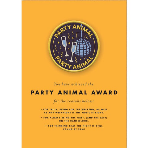 Ohh Deer Party Animals Patch Card