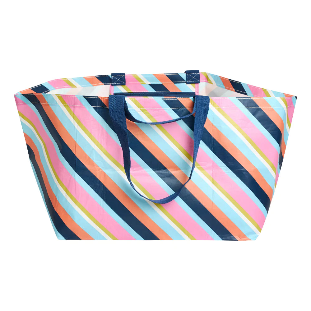 Project Ten Candy Stripe Oversize Tote