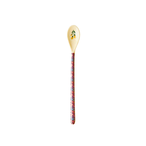 Rice Melamine Latte Spoon - Yellow Flower