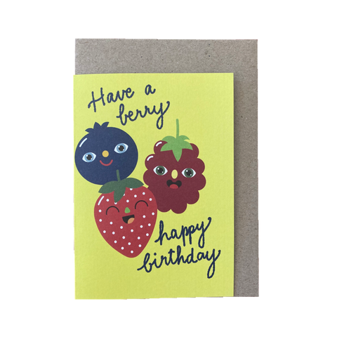 Snail Mail Paper Goods X Lisa Max Berry Happy Birthday Card