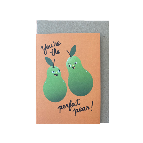 Snail Mail Paper Goods X Lisa Max Perfect Pear Card