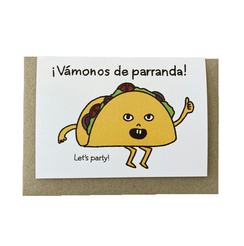 Snail Mail Paper Goods Taco Party Card