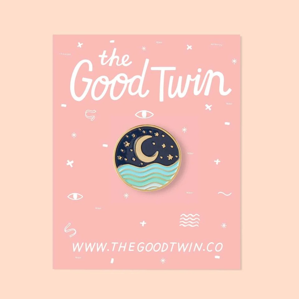The Good Twin Nightscape Pin