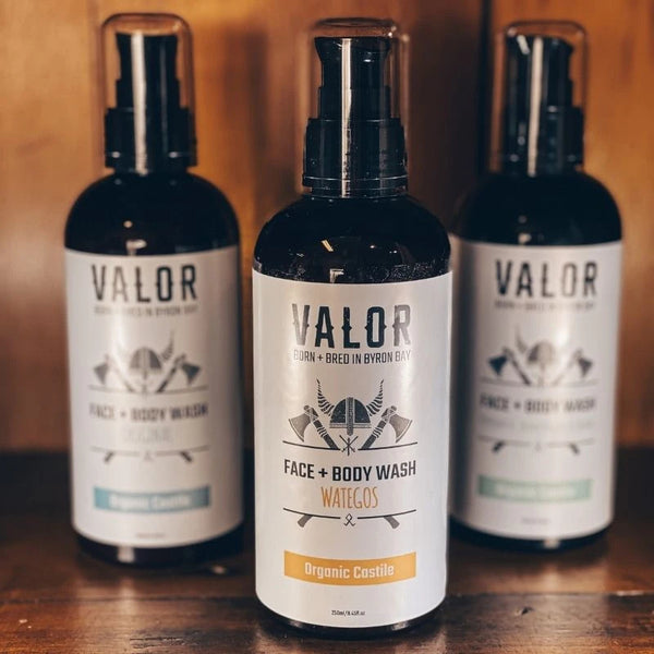 Valor Organics Castile Face & Body Wash - Peppermint, Frankincense and Orange